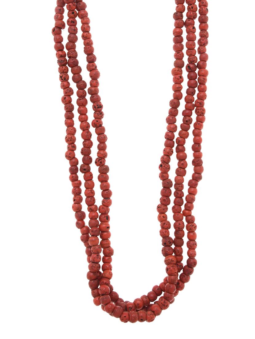 red metal long necklace - 16829903 - Zoom Image - 0