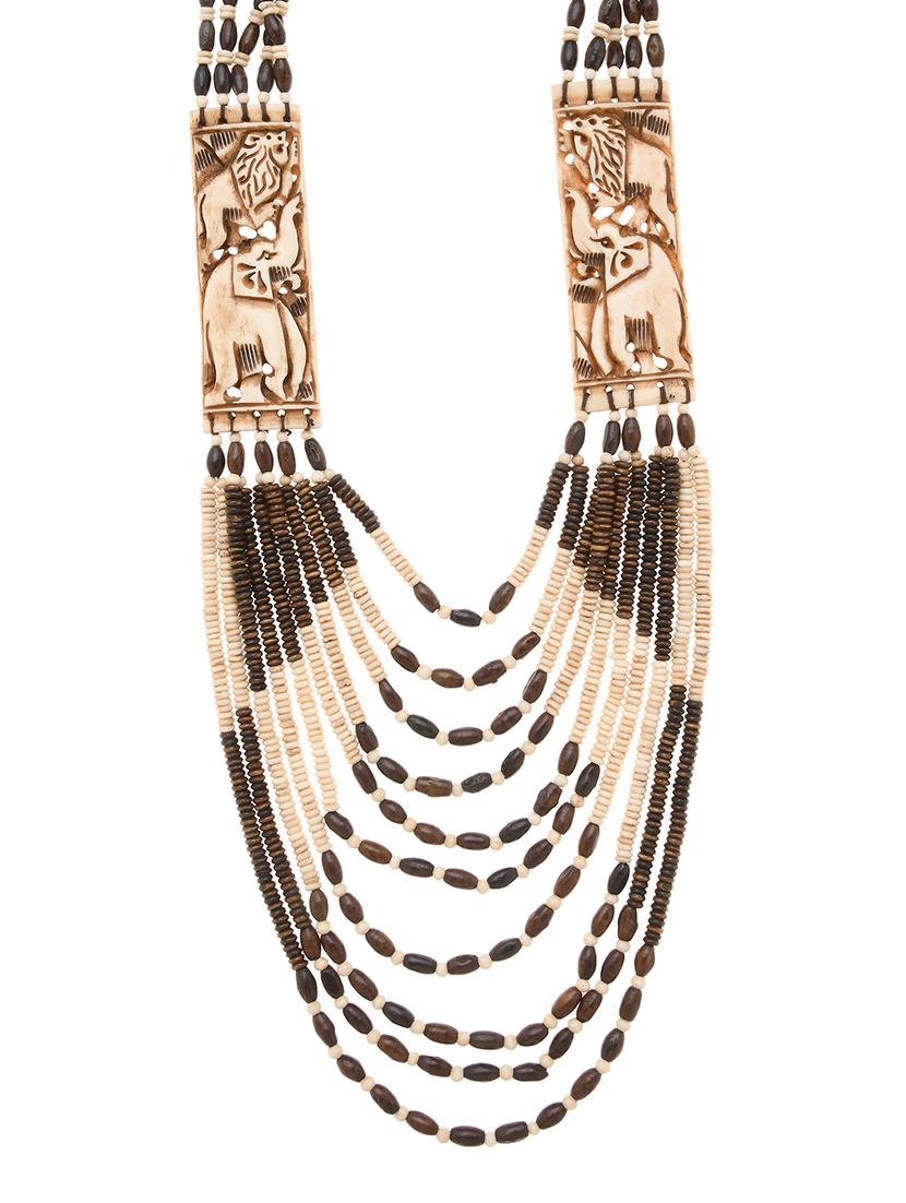 multi colored metal long necklace - 16829918 - Zoom Image - 0