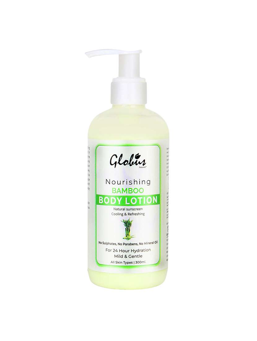 globus naturals nourishing bamboo body lotion 300 ml