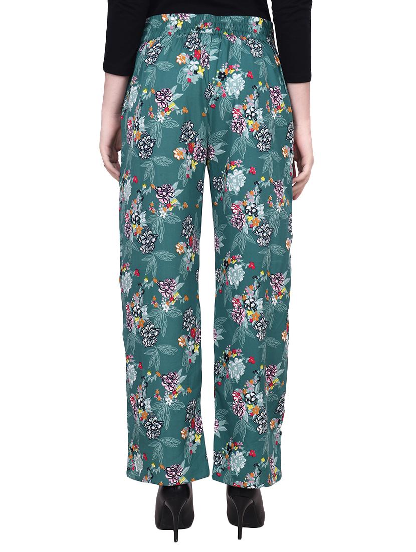 high rise floral palazzo - 16830873 - Standard Image - 2