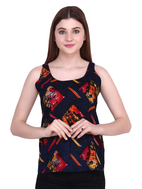 scoop neck printed top - 16830877 -  Standard Image - 0