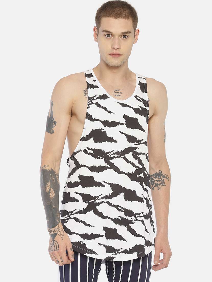 white camouflage vest