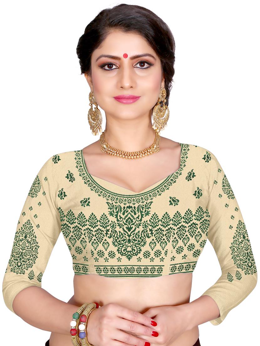 women's bordered royal blue colored saree with blouse - 16831599 - Standard Image - 2