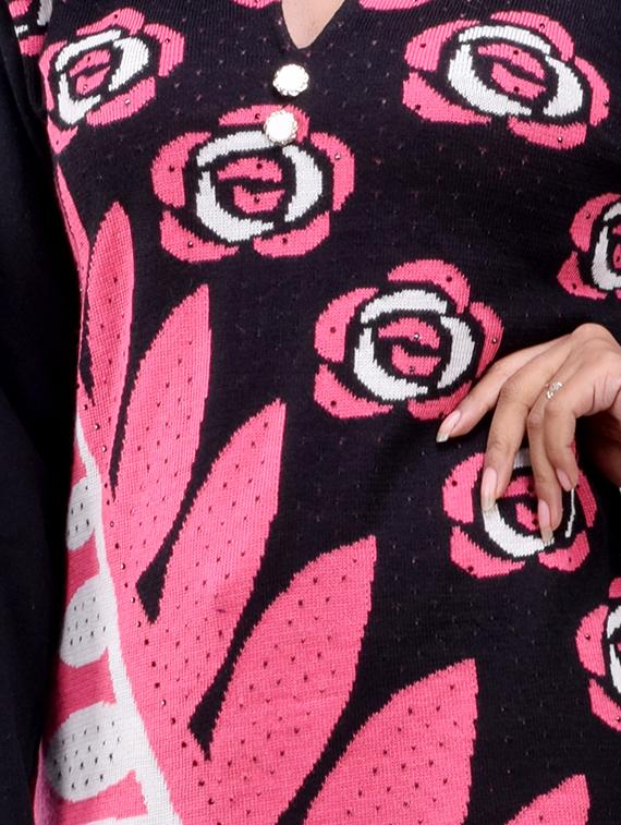 printed woolen kurta - 16831638 - Standard Image - 2