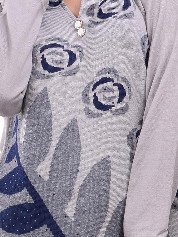 printed woolen kurta - 16831641 - Standard Image - 2