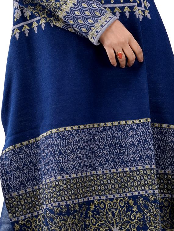 printed woolen kurta - 16831642 - Standard Image - 2