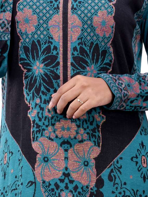 printed woolen kurta - 16831647 -  Standard Image - 2