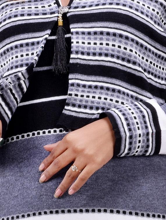 striped woolen kurta - 16831665 - Standard Image - 2