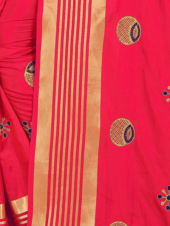 conversational embroidered saree with blouse - 16832311 - Standard Image - 2