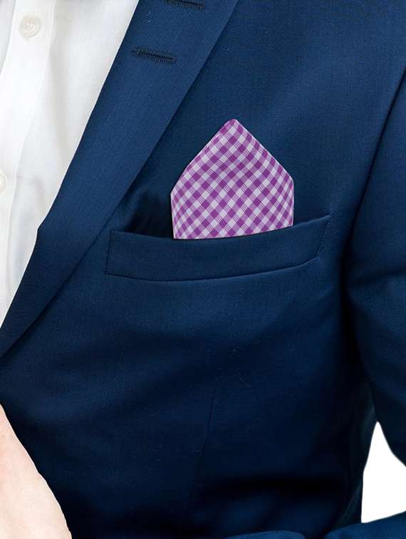 purple polyester pocketsquare - 16832594 -  Standard Image - 2
