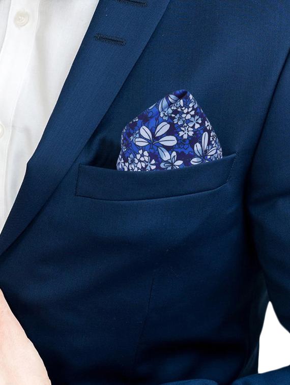 blue polyester pocketsquare - 16832596 - Standard Image - 2
