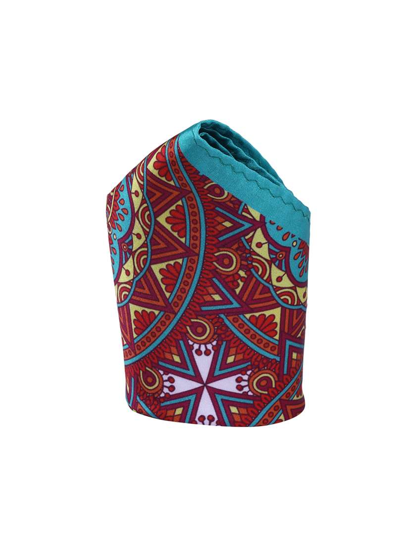 multi colored polyester pocketsquare
