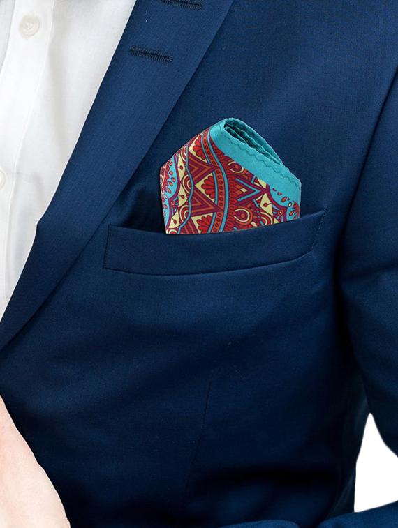 multi colored polyester pocketsquare - 16832599 - Standard Image - 2