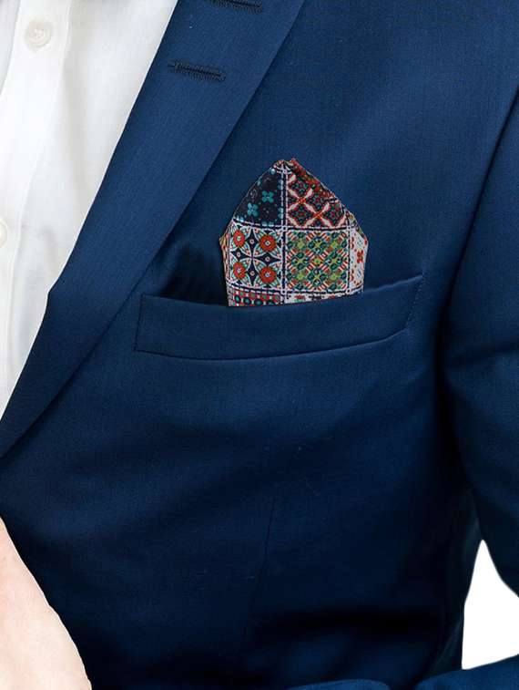 multi colored polyester pocketsquare - 16832607 -  Standard Image - 2