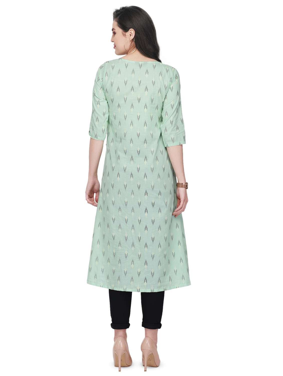 women's angrakha kurta - 16832973 - Standard Image - 2