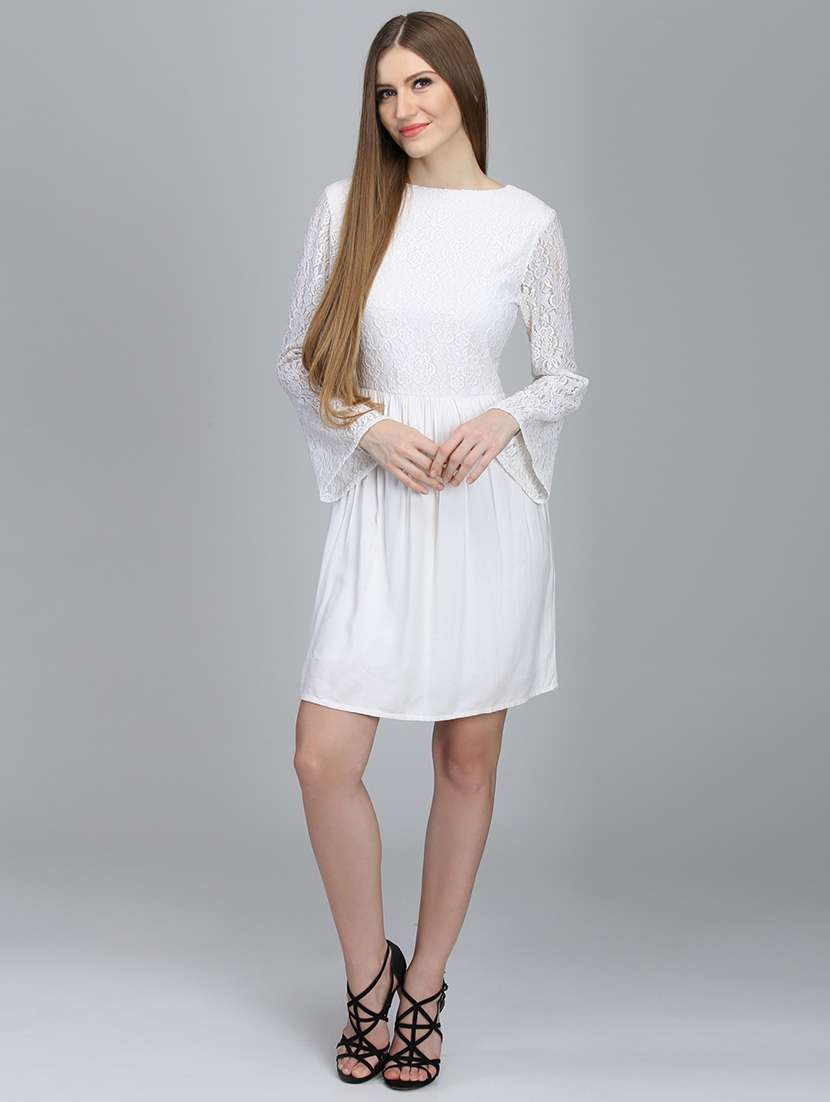 women's sheath self design dress