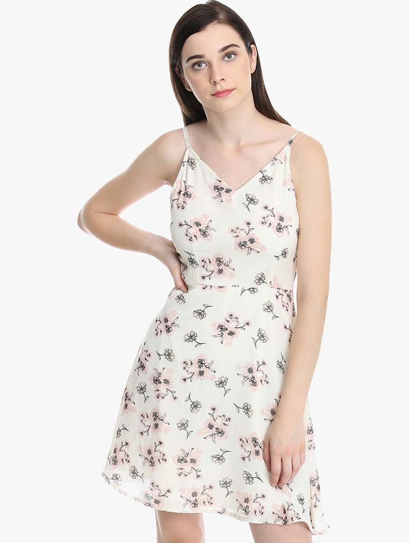 women's fit & flare floral dress