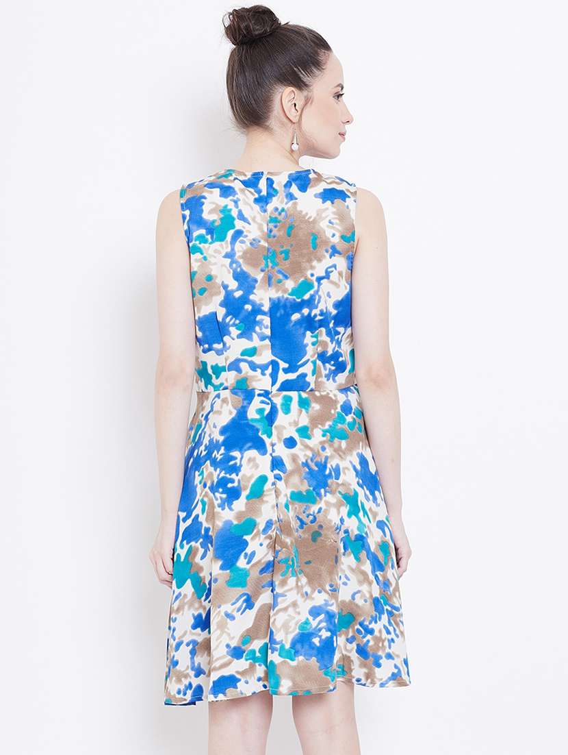 women's fit & flare self design dress - 16833147 -  Standard Image - 2