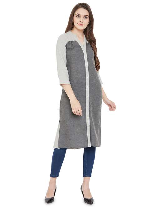 women's straight kurta - 16833199 -  Standard Image - 0