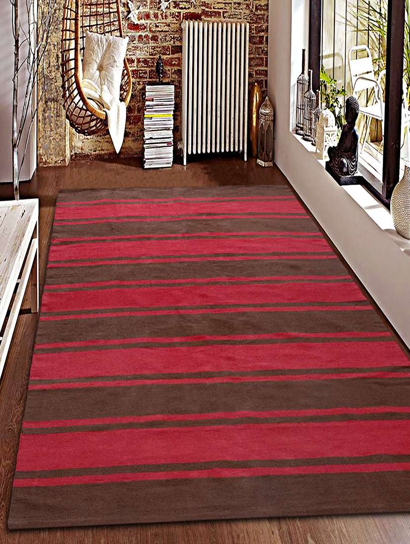  vivid cotton striped dhurrie  