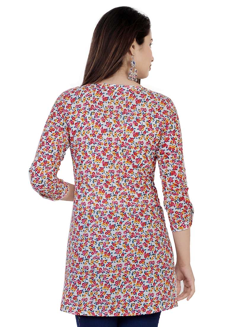 floral straight kurti - 16833582 -  Standard Image - 2
