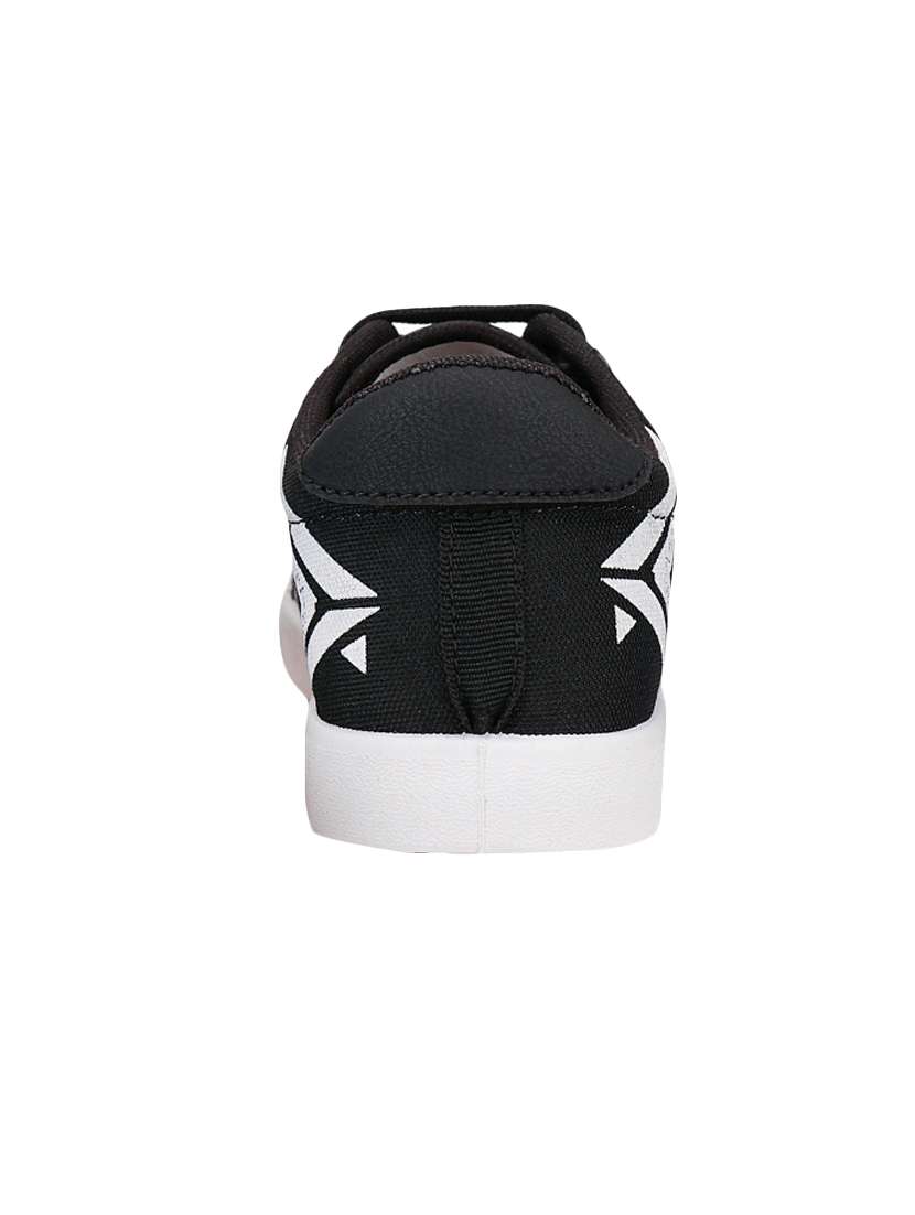 black canvas lace up sneakers - 16833862 -  Standard Image - 2