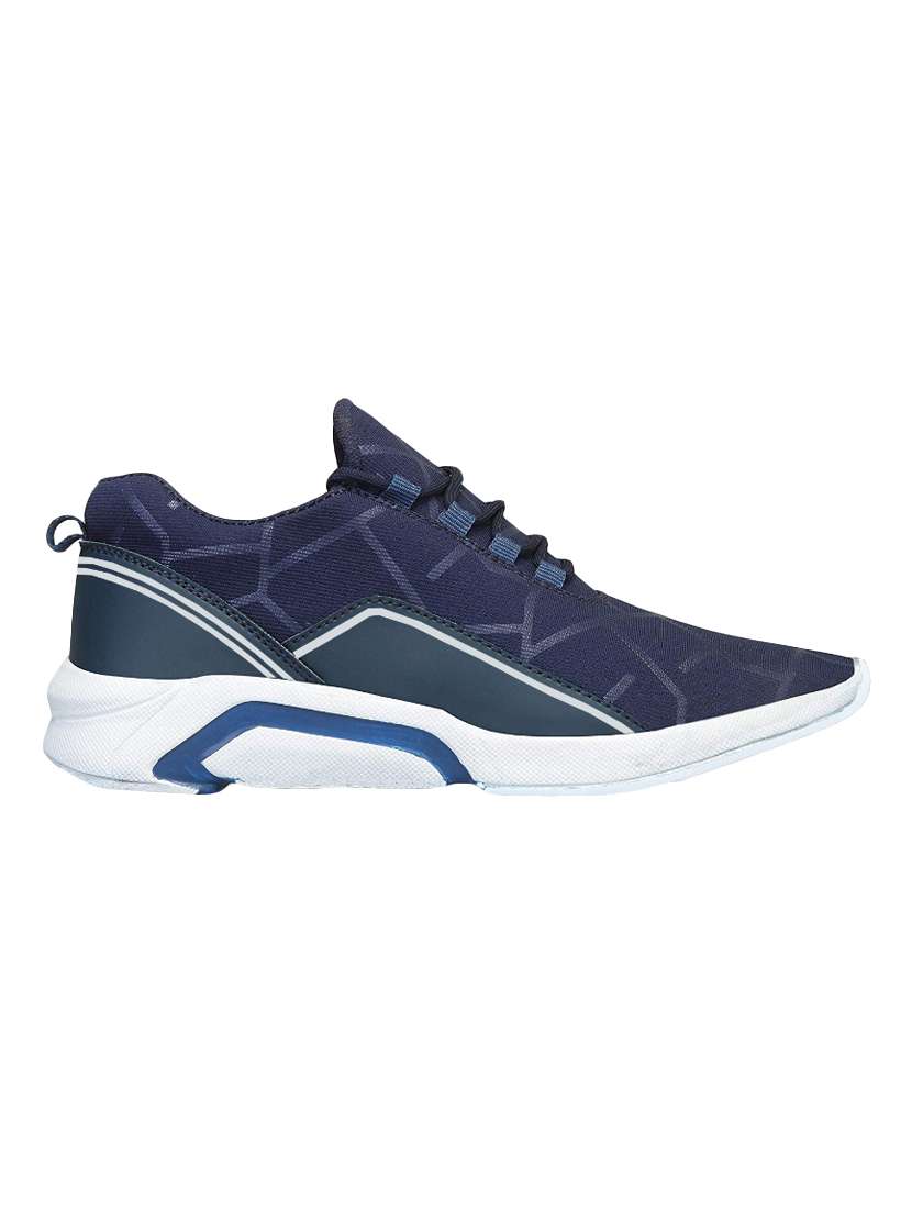blue fabric lace up sport shoes - 16833991 -  Standard Image - 2