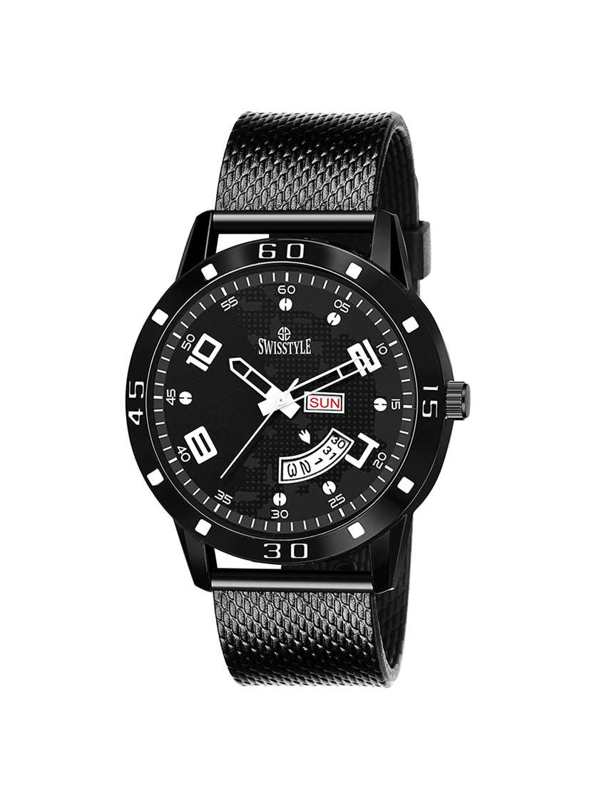 swisstyle date and day dial black analogue watches for men-ss-gr184-blk-blk (1)