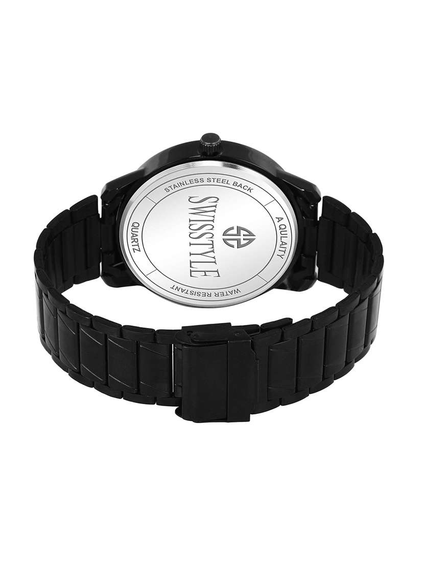 swisstyle date and day dial black analogue watches for men-ss-gr922-blk-ch (1) - 16834360 -  Standard Image - 2