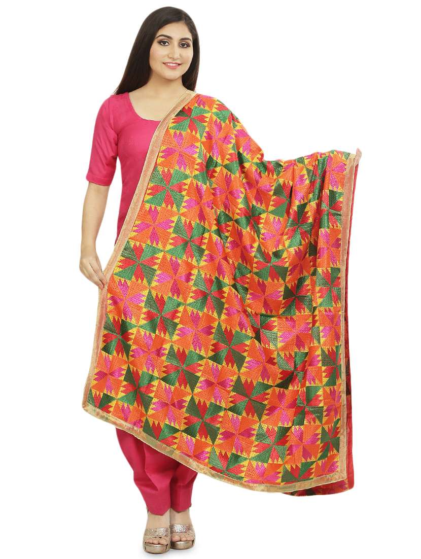 embroidered phulkari dupatta