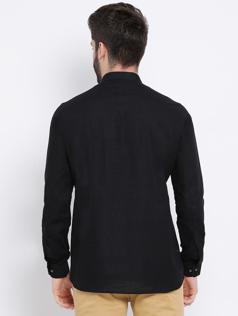 black solid short kurta - 16843321 - Standard Image - 2