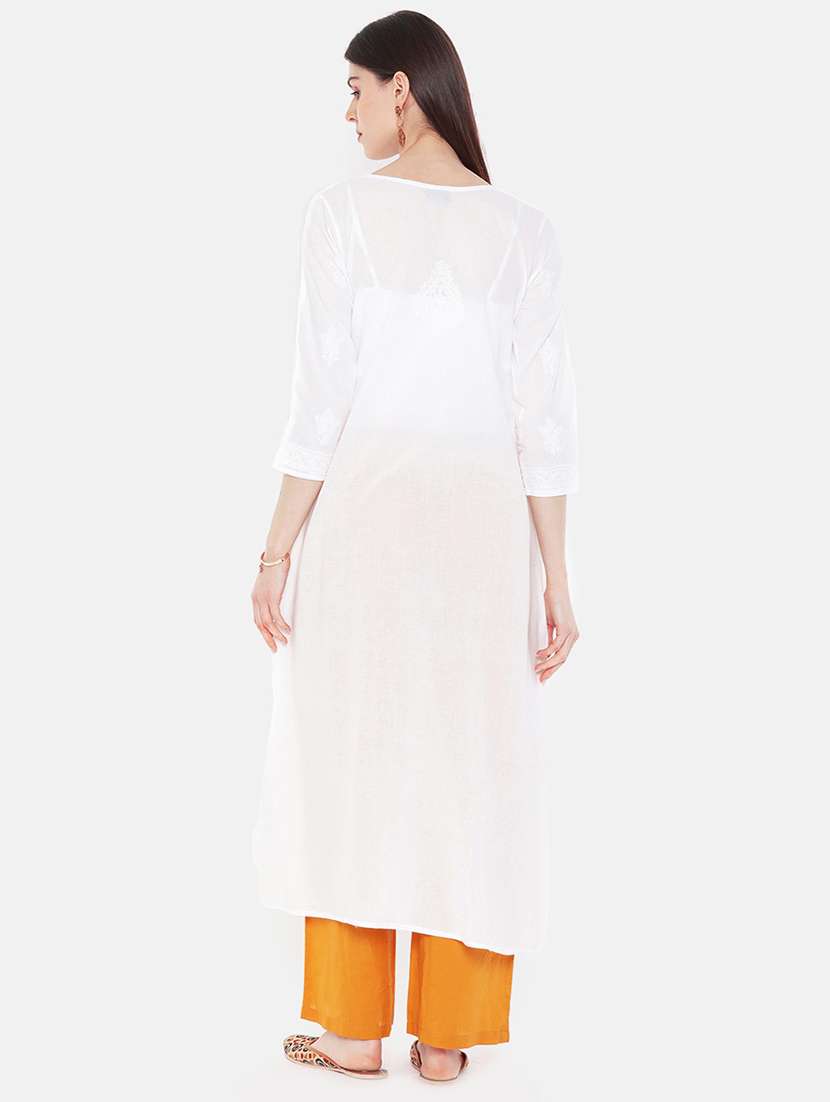 women's front slit kurta - 16844303 - Standard Image - 2
