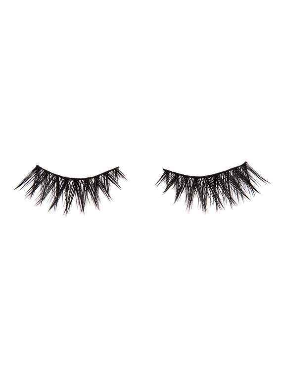 Natural Hair False Mink Fur 3d Eyelashes With Glue (1 Pair Of Eyelashes + 1 Glue)
