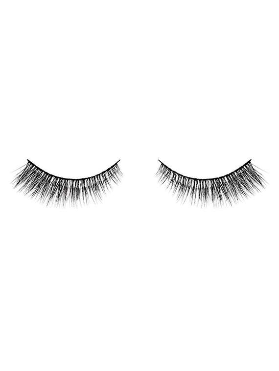 natural hair false mink fur 3d eyelashes with glue (1 pair of eyelashes + 1 glue)