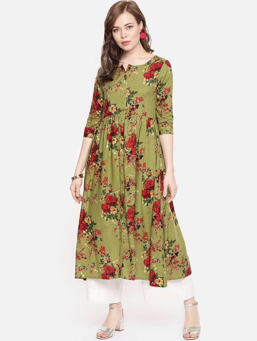 floral a-line kurta
