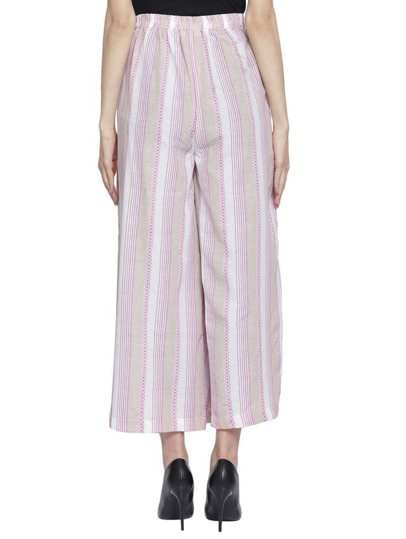 high rise striped palazzo  - 16847082 -  Standard Image - 2