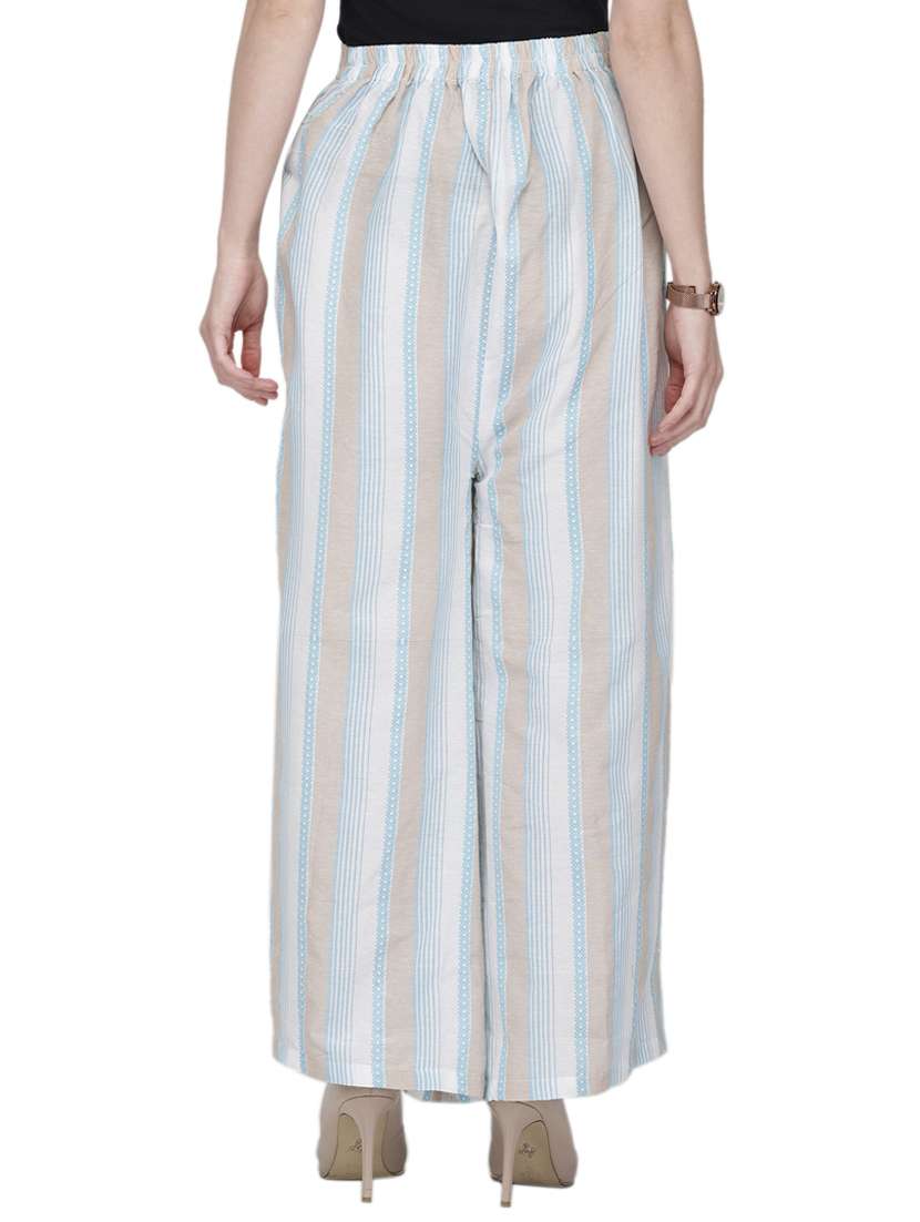 high rise striped palazzo  - 16847083 -  Standard Image - 2