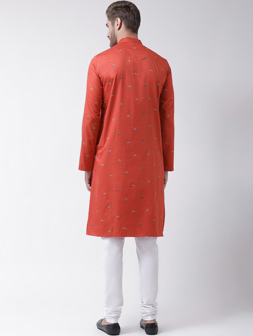 red printed kurta pyjama set - 16847914 - Standard Image - 2