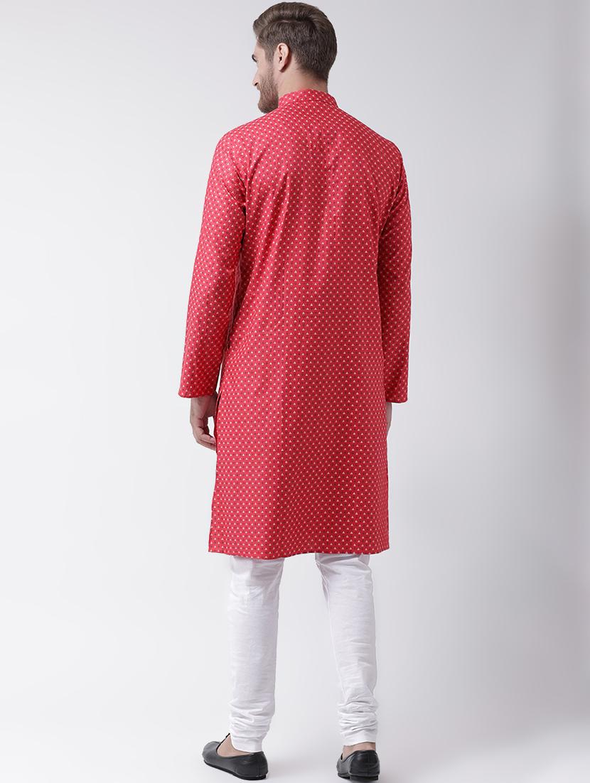red printed kurta pyjama set - 16847915 - Standard Image - 2