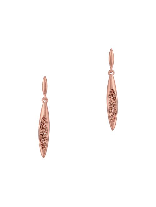 gold metal drop earring - 16848047 - Standard Image - 0