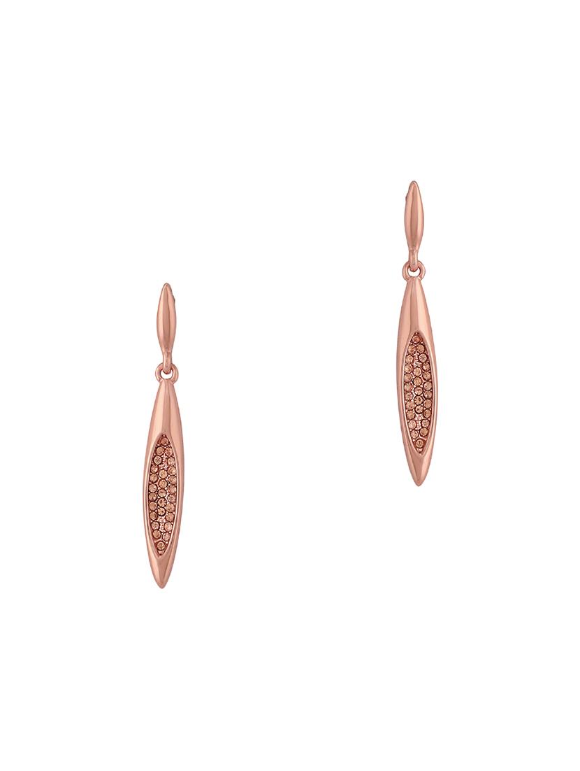 gold metal drop earring - 16848047 - Zoom Image - 0