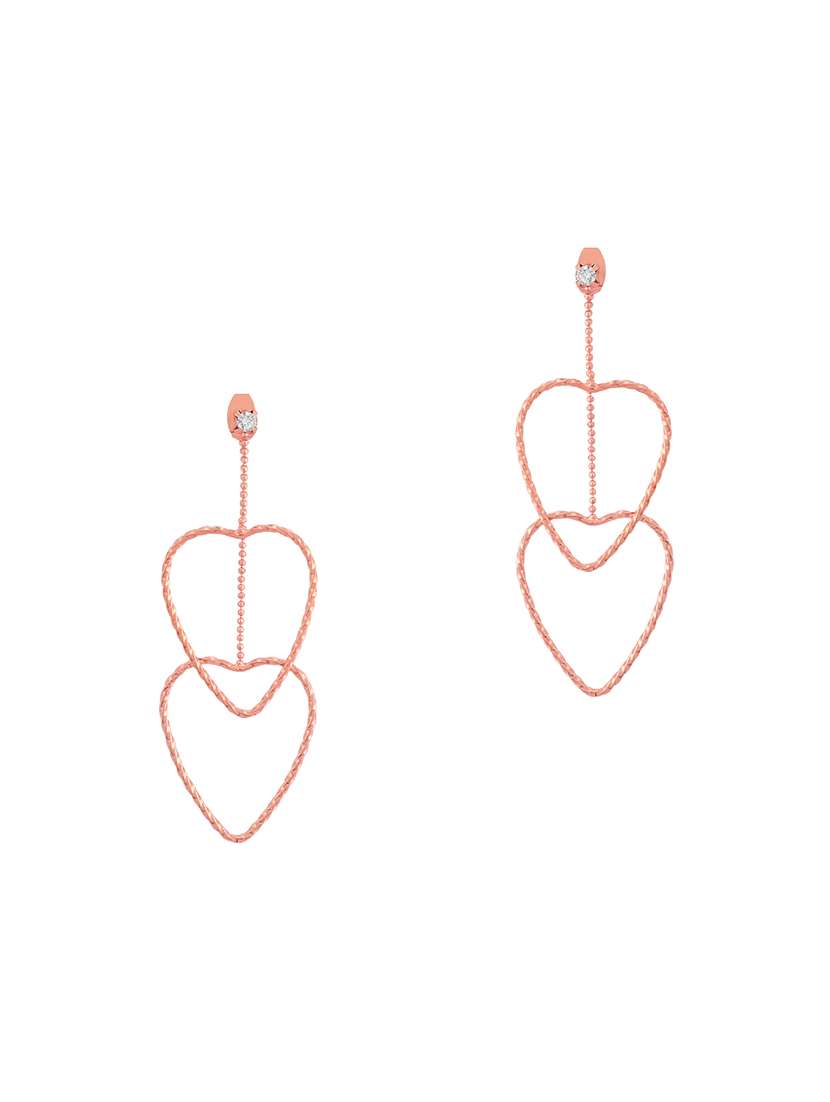 gold metal drop earring