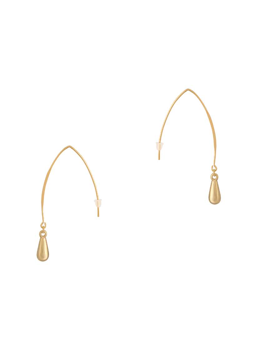 gold metal drop earring