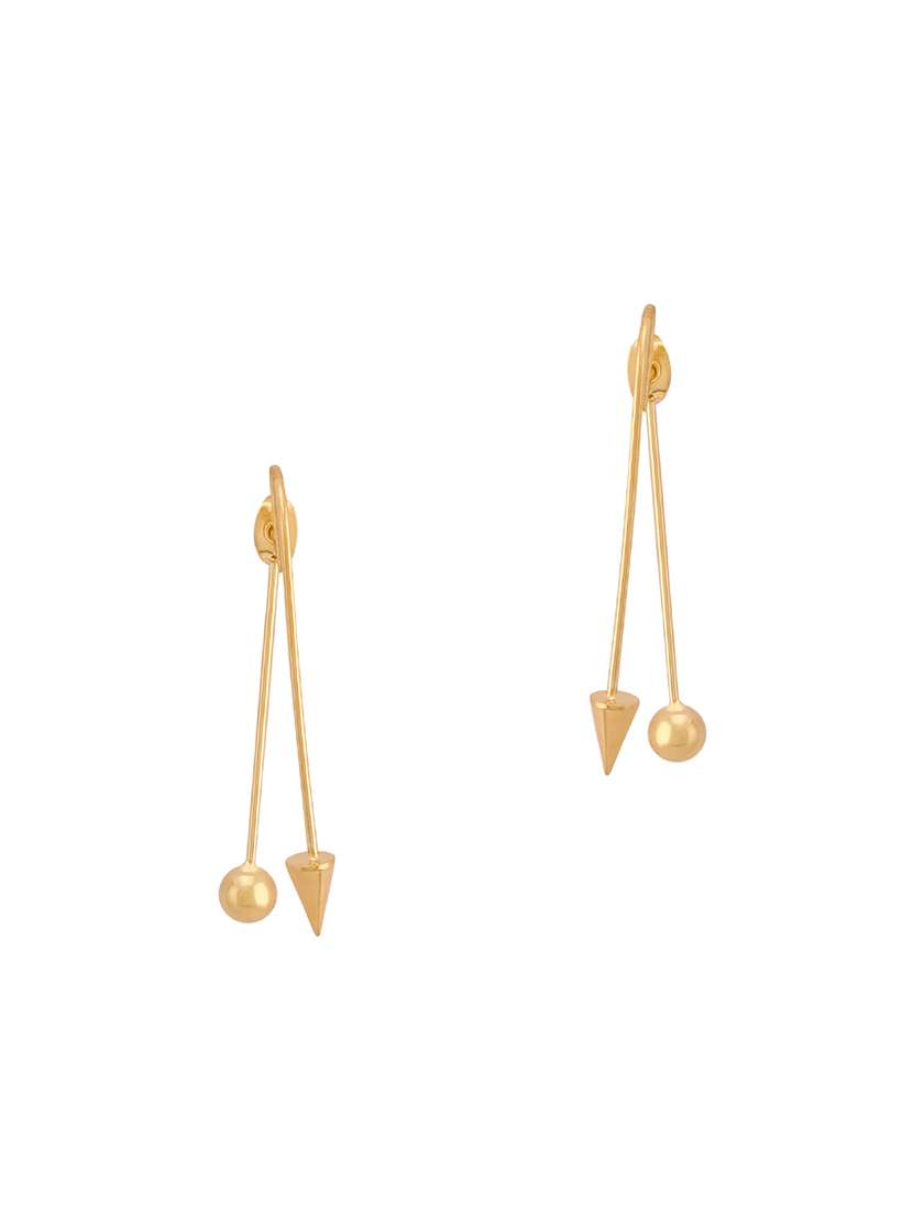 gold metal drop earring