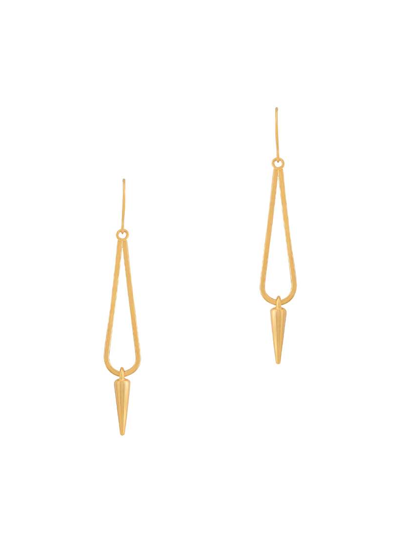 gold metal drop earring
