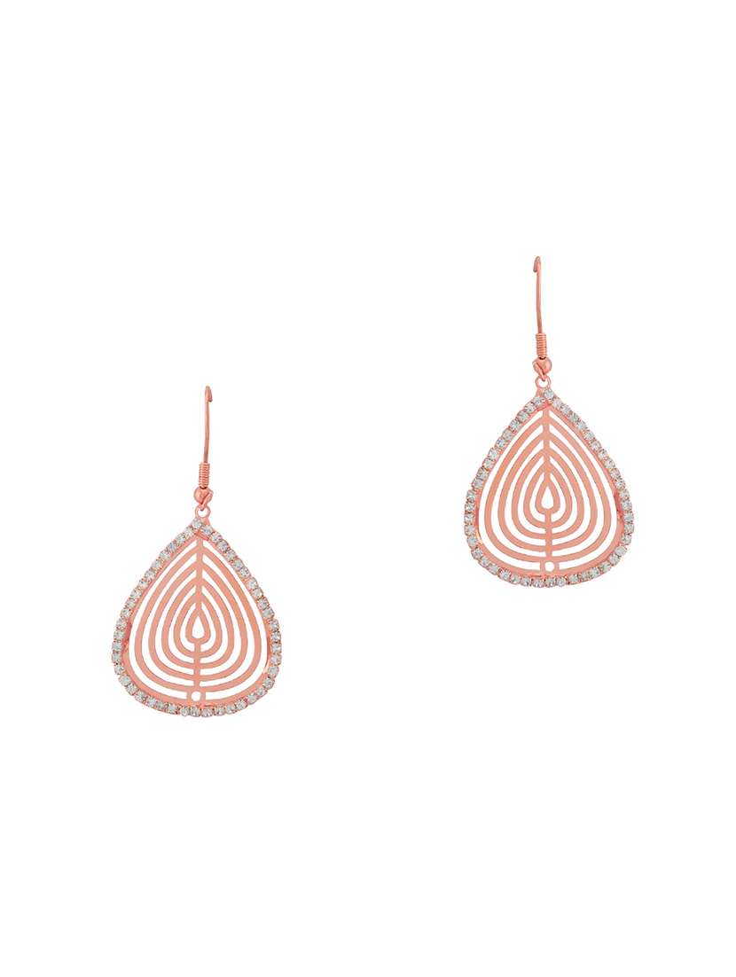 gold metal drop earring