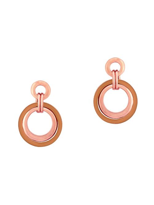 brown metal drop earring - 16848078 -  Standard Image - 0
