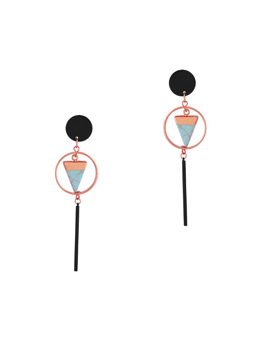 black metal drop earring - 16848079 - Zoom Image - 0