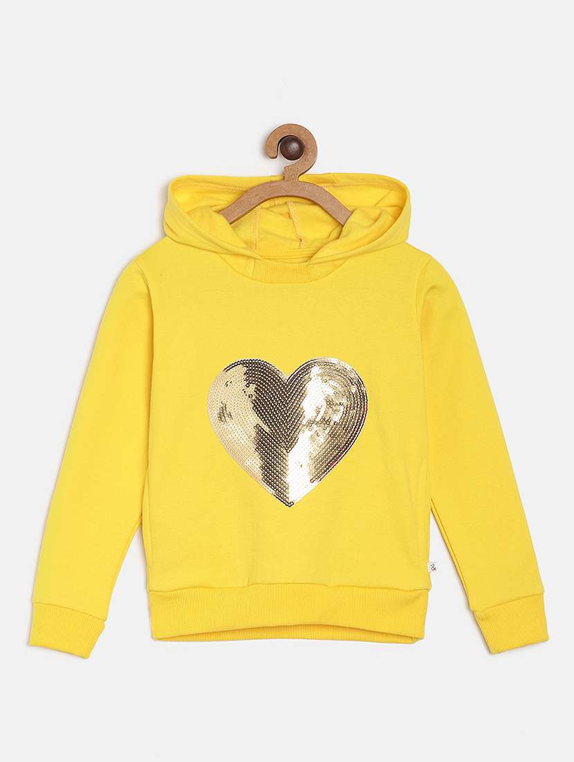 yellow cotton sweatshirt