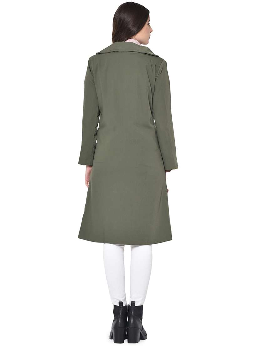 grey front pocket trench coat - 16852504 - Standard Image - 2